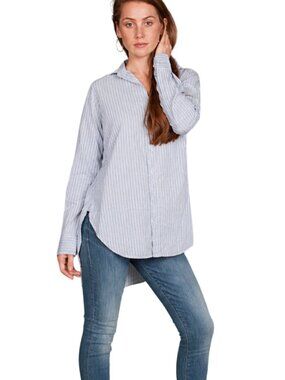 Frank & Eileen Grayson High Low Hem Long Blouse Tunic Large‎
